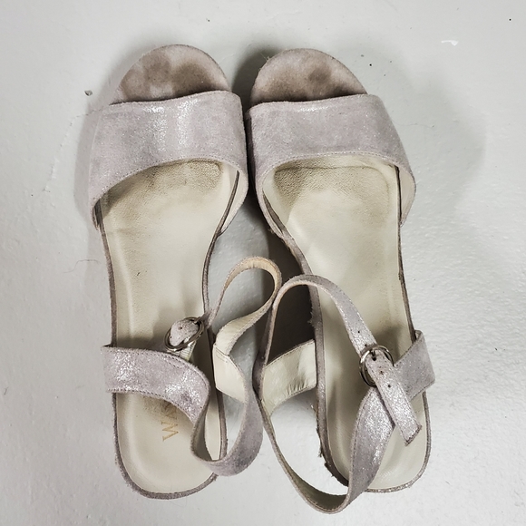 Silver Cork Sandals - Picture 4 of 11